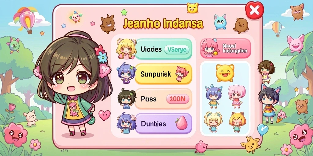 Screenshot menunjukkan tampilan awal game yang menarik.