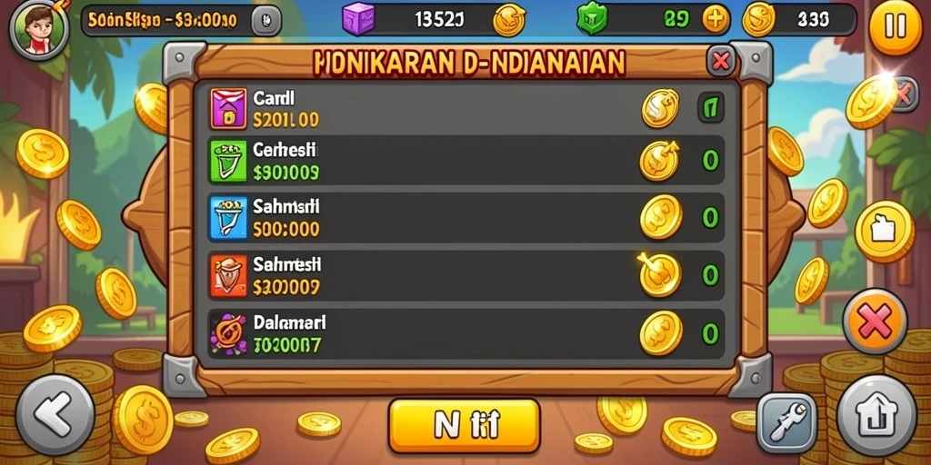Tangkapan layar 1 menampilkan aksi seru di level awal.