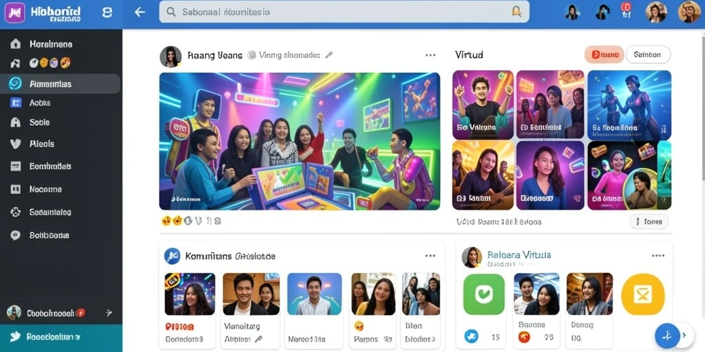 Tangkapan layar menampilkan antarmuka utama NESIAFUN.
