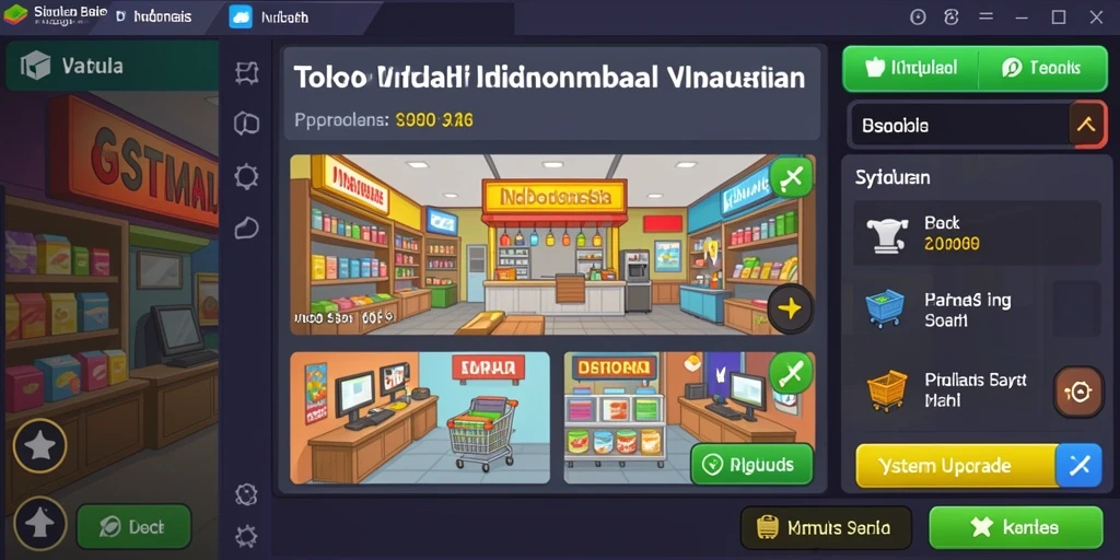 Tampilan awal permainan yang menarik dan berwarna.